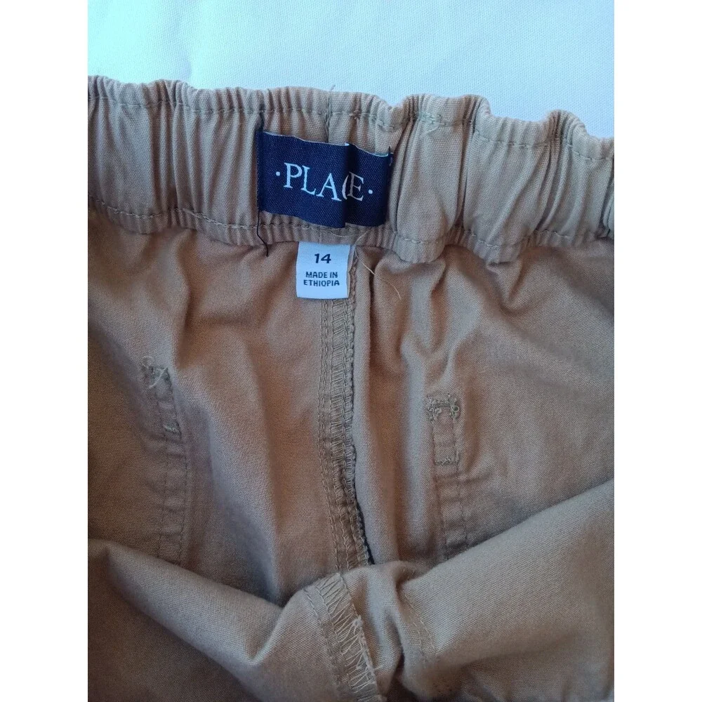 The Children place Boys pull on jogger tan size 14